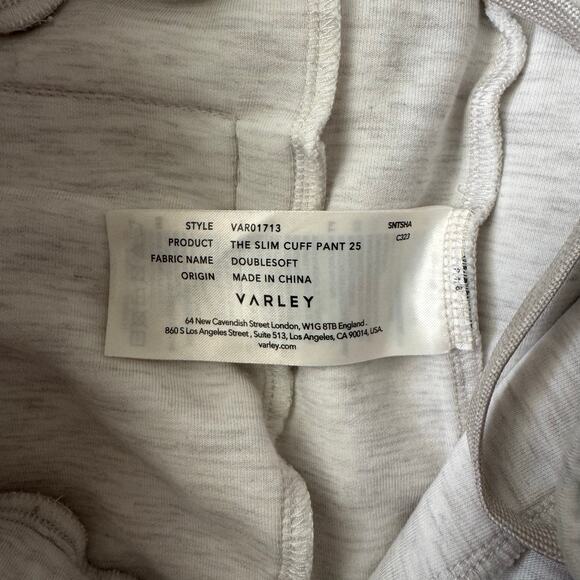 NWOT Varley The Slim Cuff Pant 25" in Ivory Marl Size Small - Picture 9 of 10